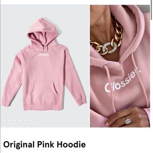 Glossier Original Pink Hoodie